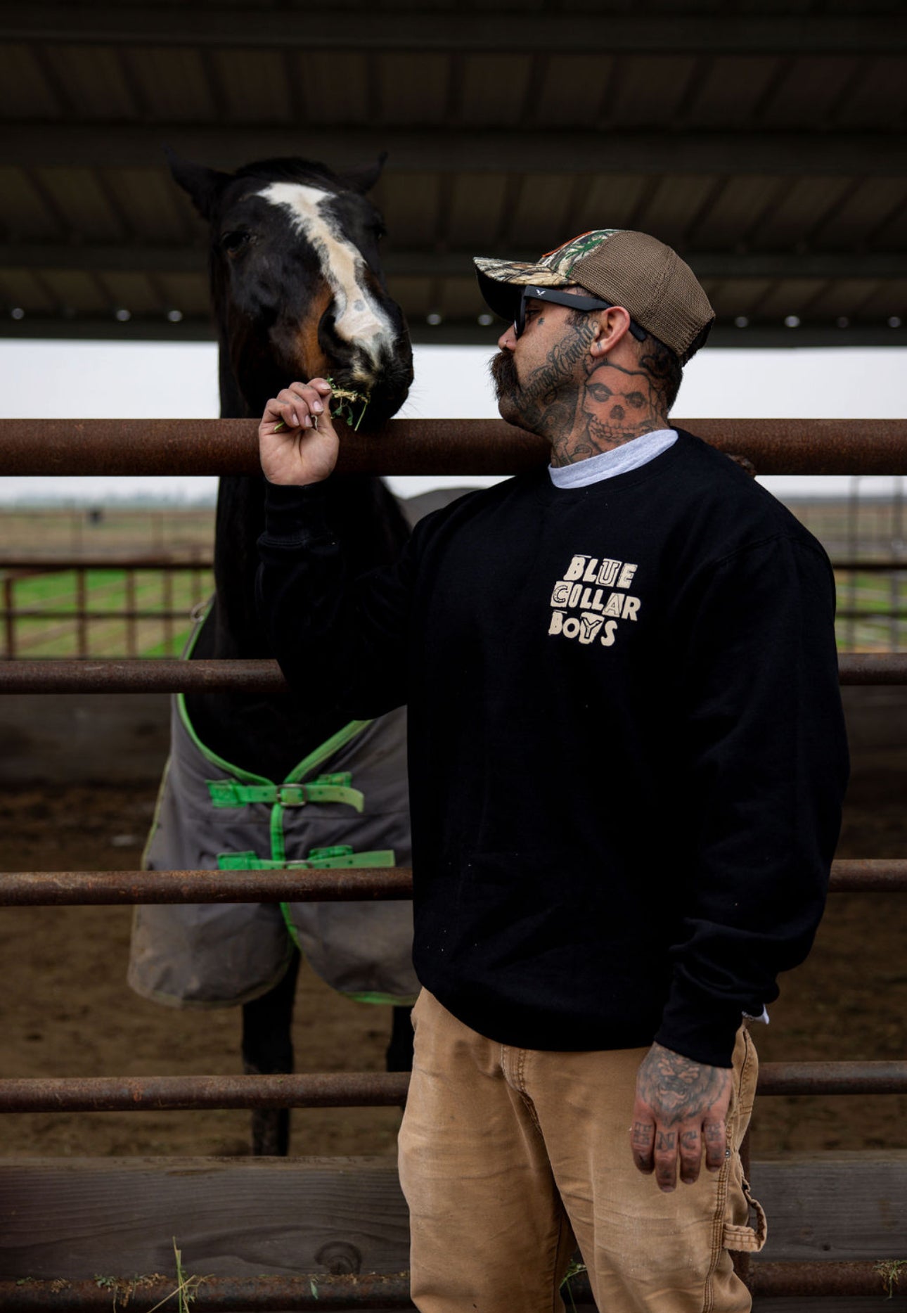 Blue Collar Cowboys Crewneck