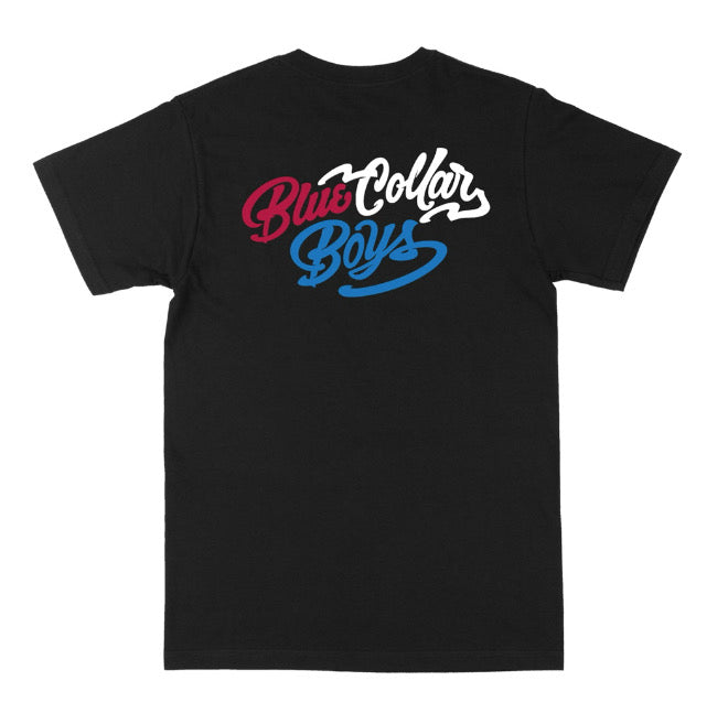 Red White & Blue Collar Boys Shirt