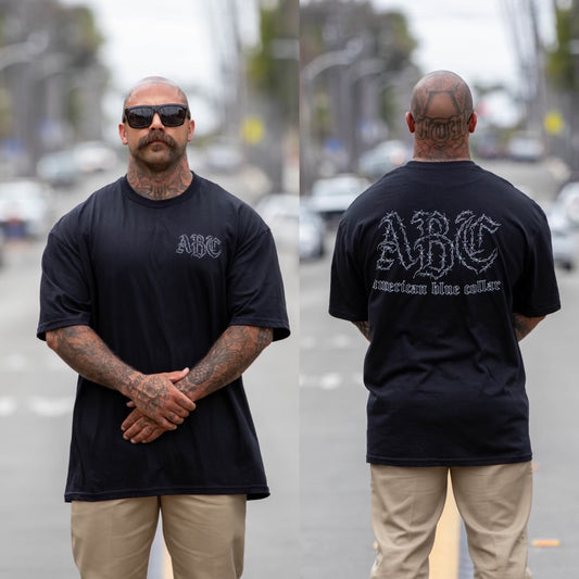 ABC Barbed Wire Black Tee