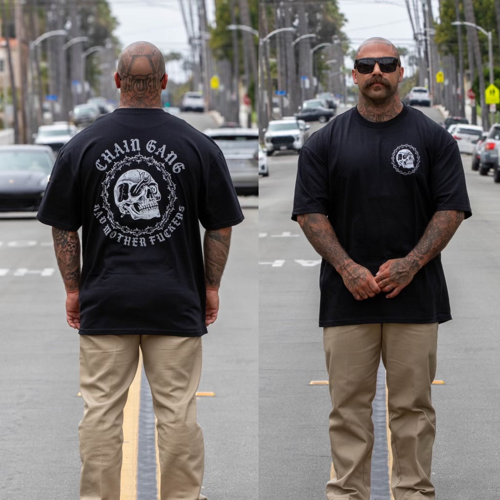 Chain Gang Black Tee