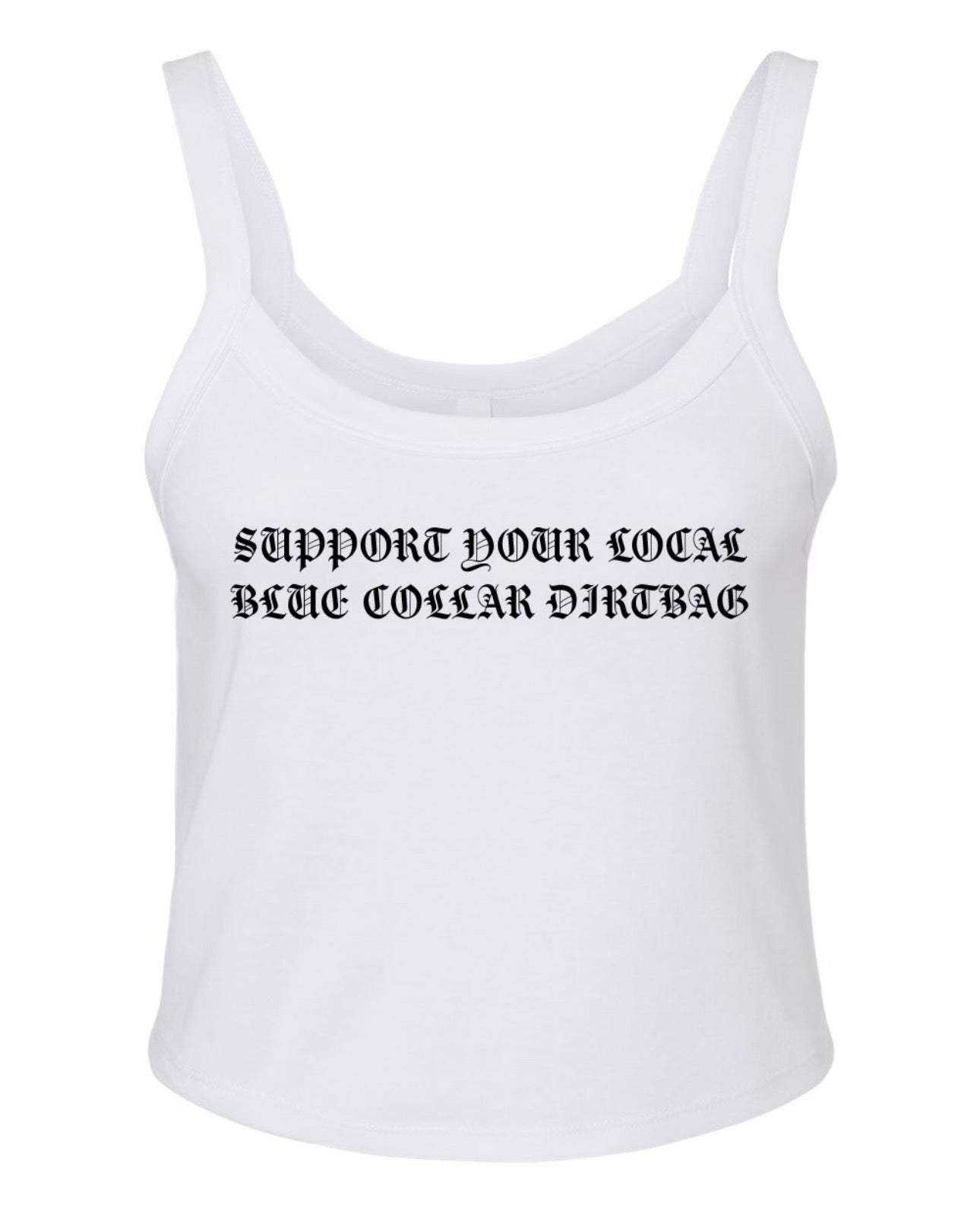Women's White Dirtbag Tank