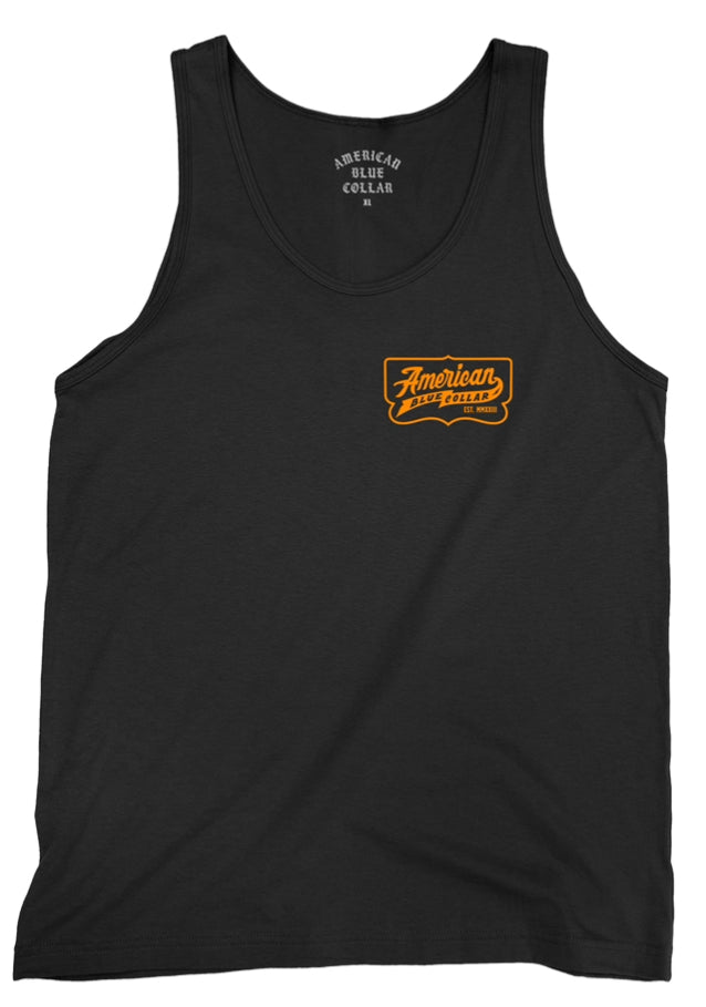 Orange ABC Badge Tank