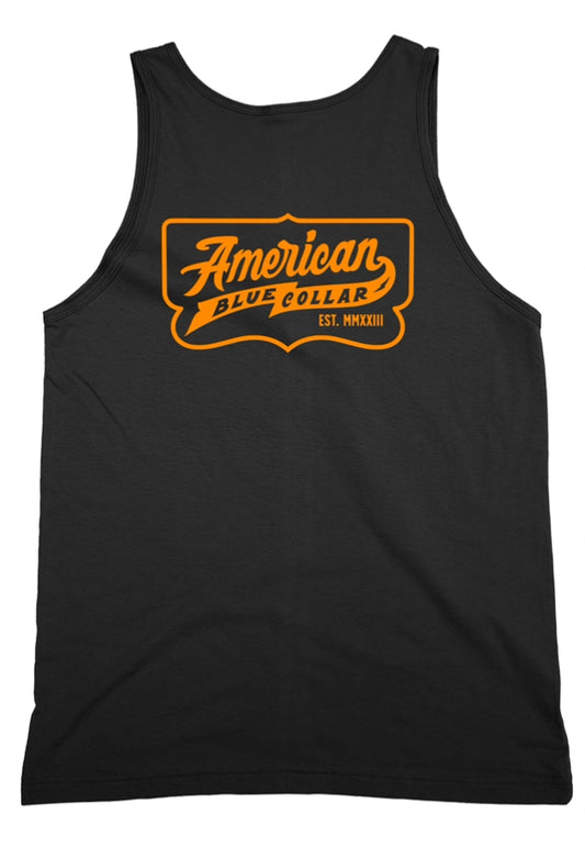 Orange ABC Badge Tank