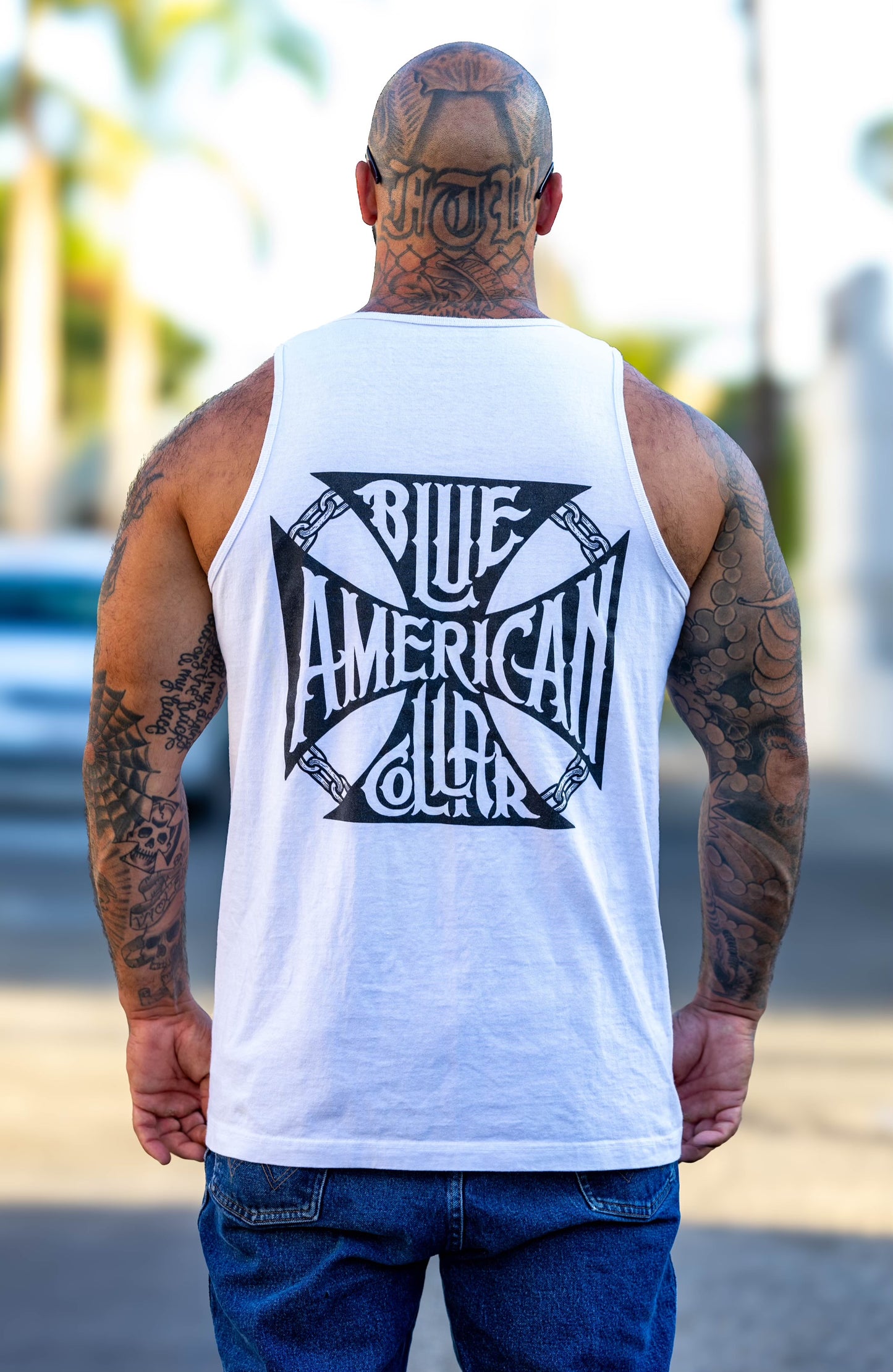 ABC Iron Cross Tank White