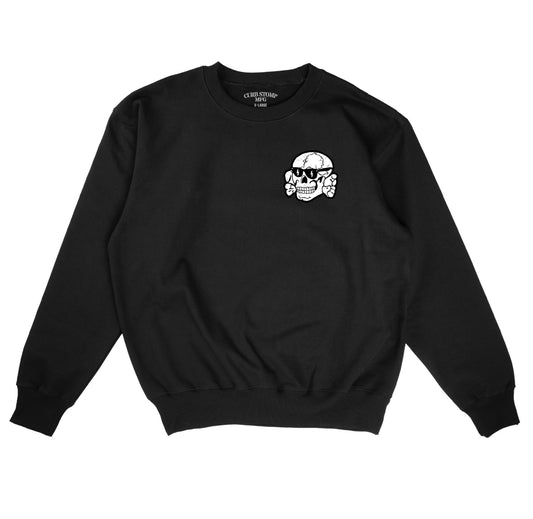 BLACK SKULL CREWNECK