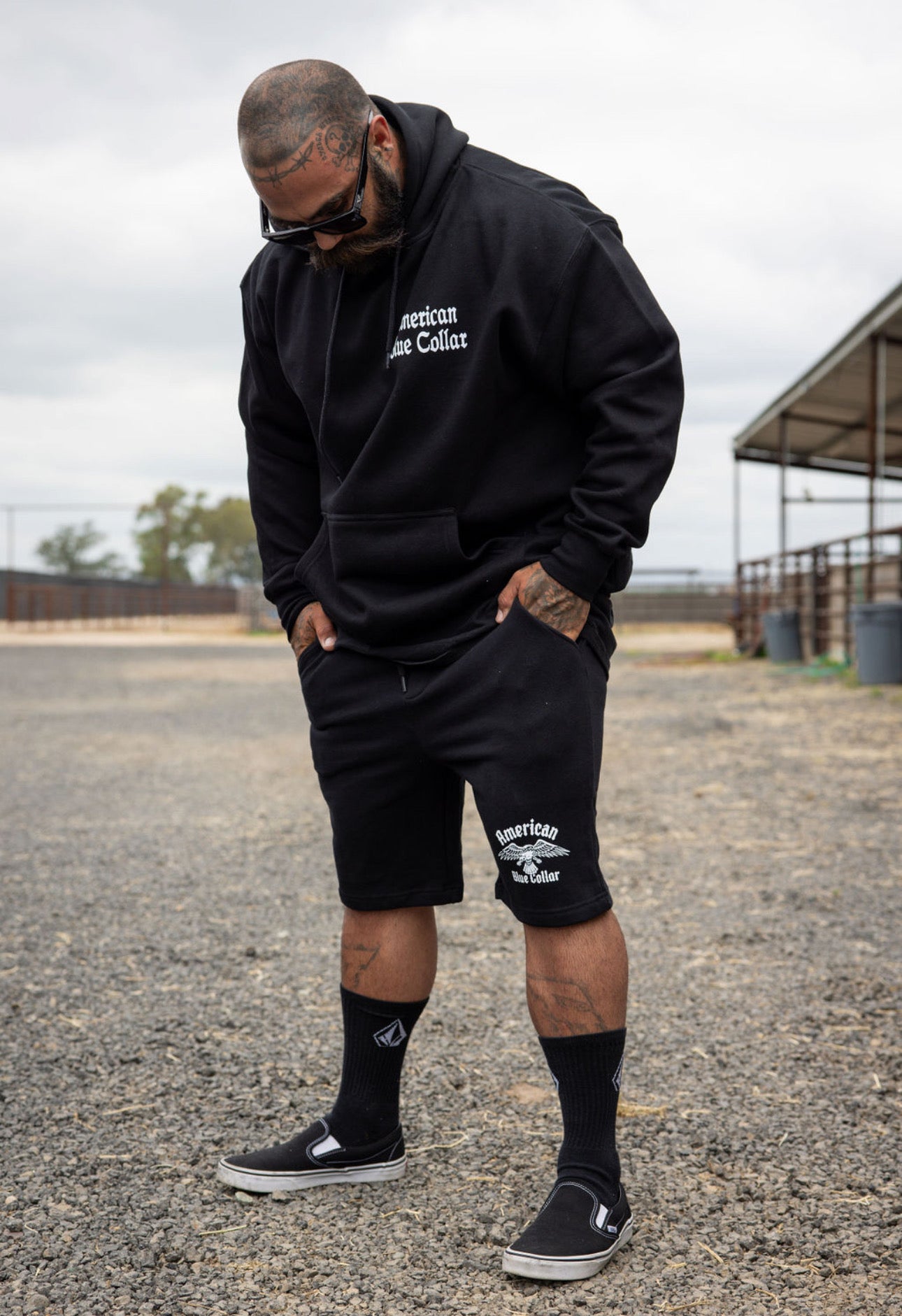 ABC Sweat Shorts Black