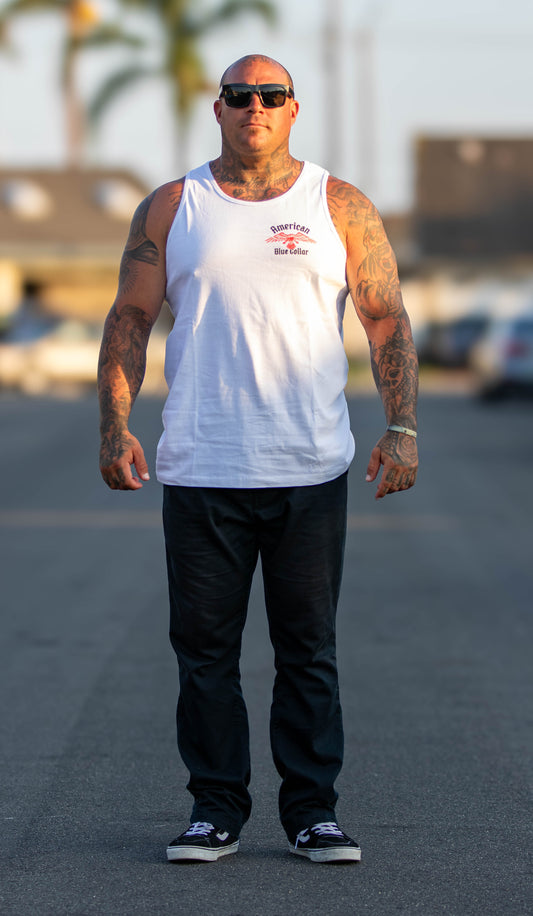 Red Eagle White Tank