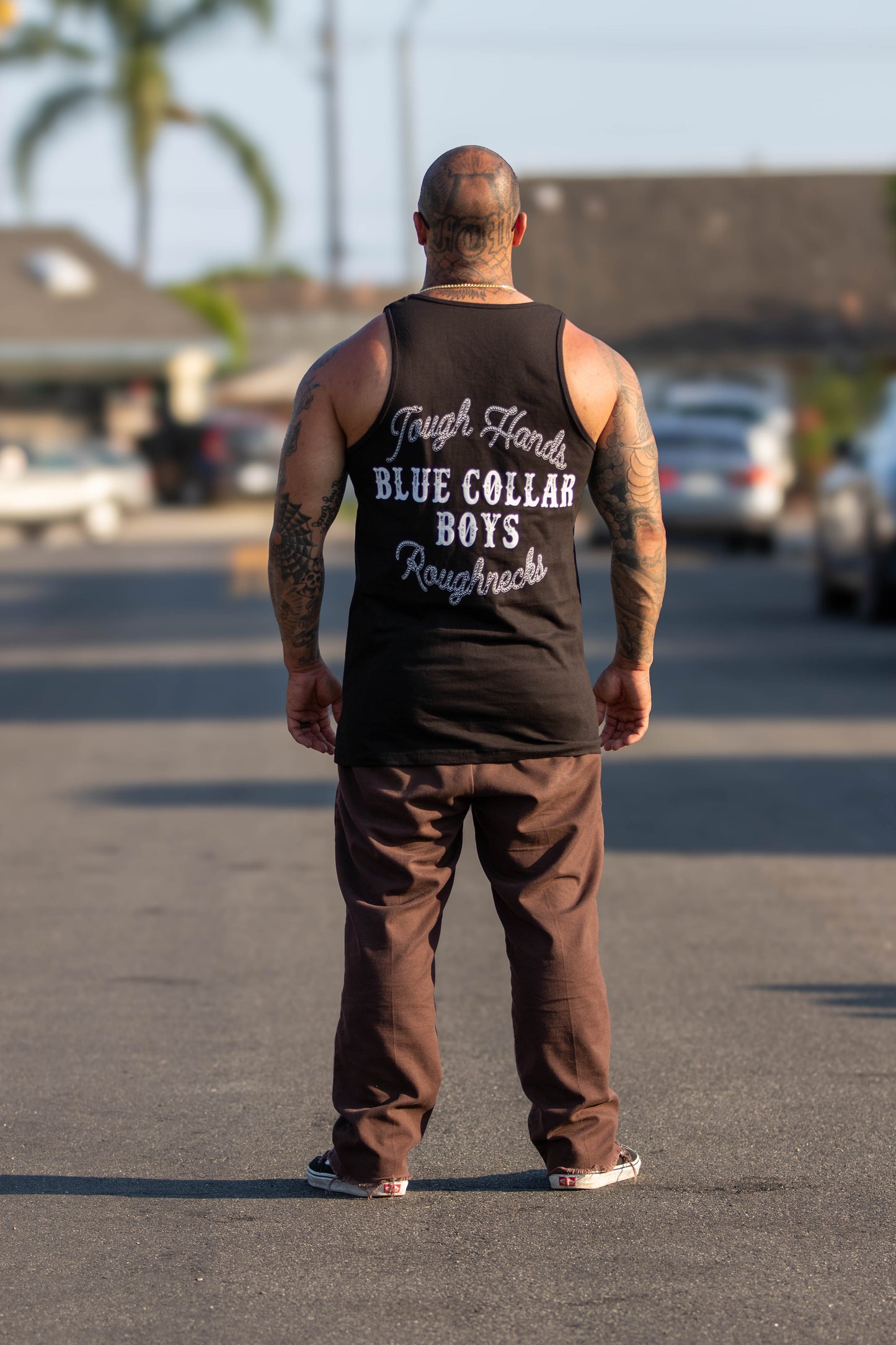 Tough Hands Black Tank