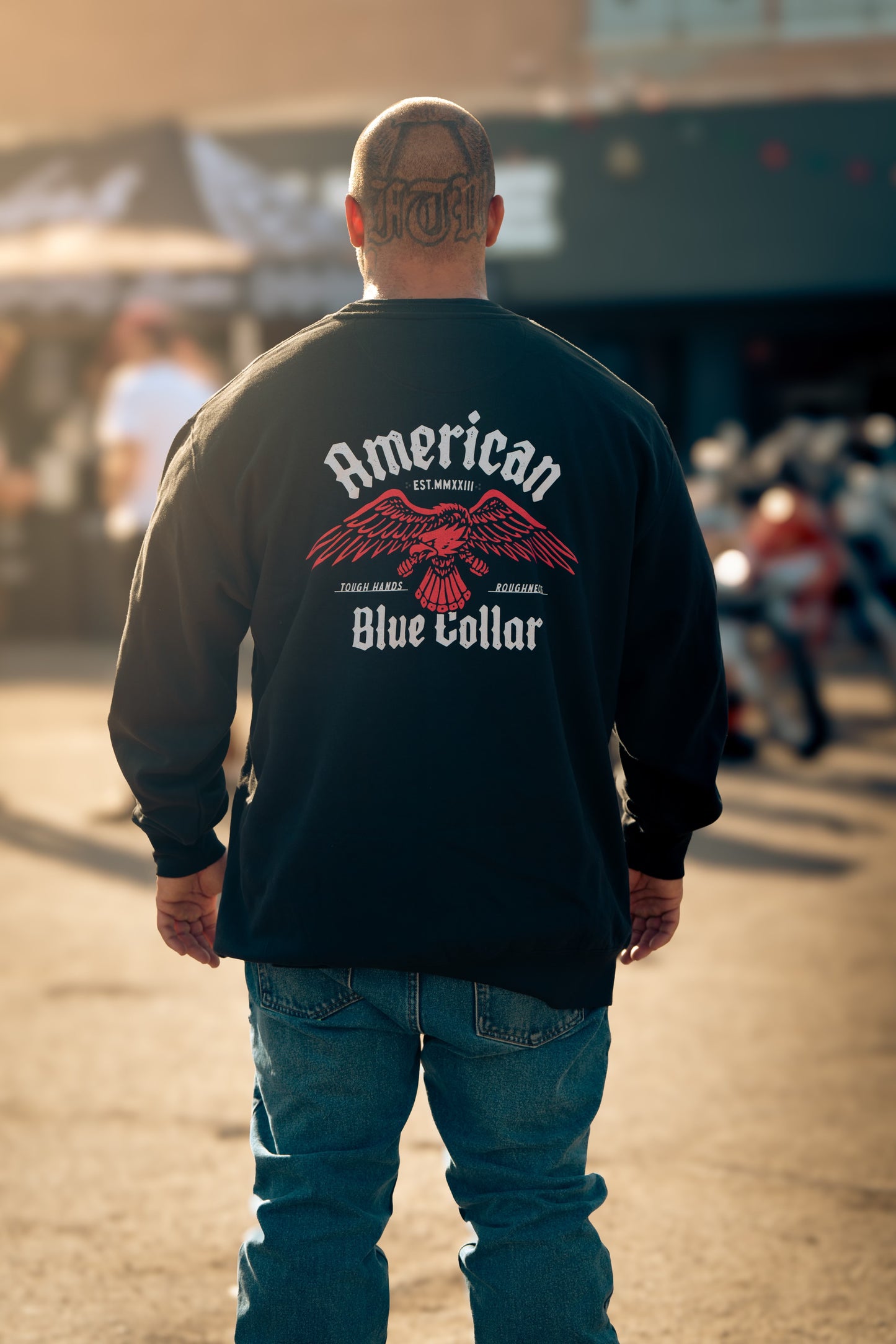 Red Eagle ABC CrewNeck – American Blue Collar